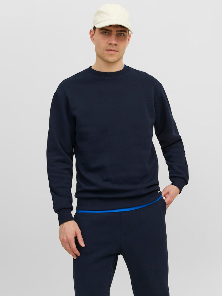 Jjebradley Sweat Crew Noos - Navy