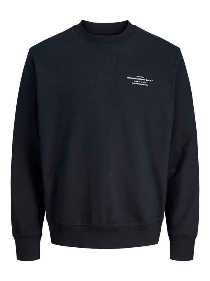 Jprblachad Branding Sweat Crew Neck Ln - Zwart
