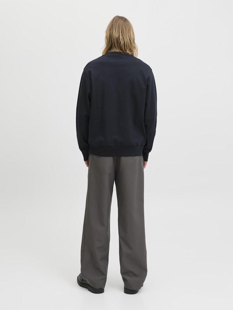 Jprblachad Branding Sweat Crew Neck Ln - Zwart