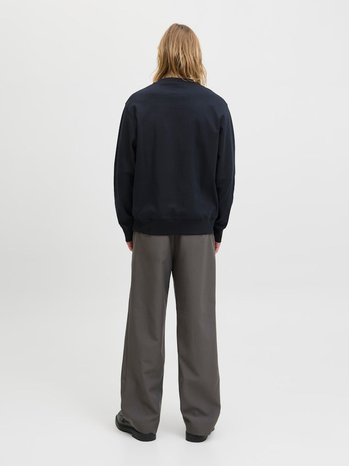 Jprblachad Branding Sweat Crew Neck Ln - Zwart