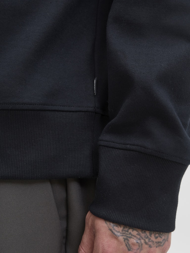 Jprblachad Branding Sweat Crew Neck Ln - Zwart