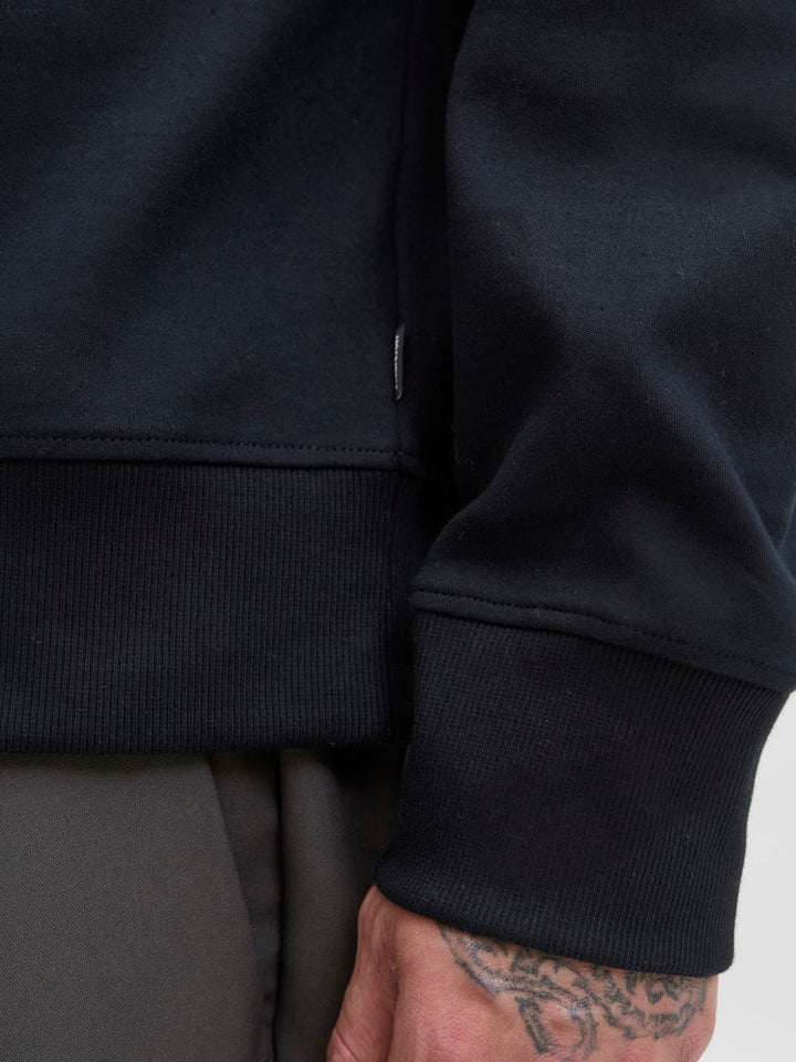 Jprblachad Branding Sweat Crew Neck Ln - Zwart