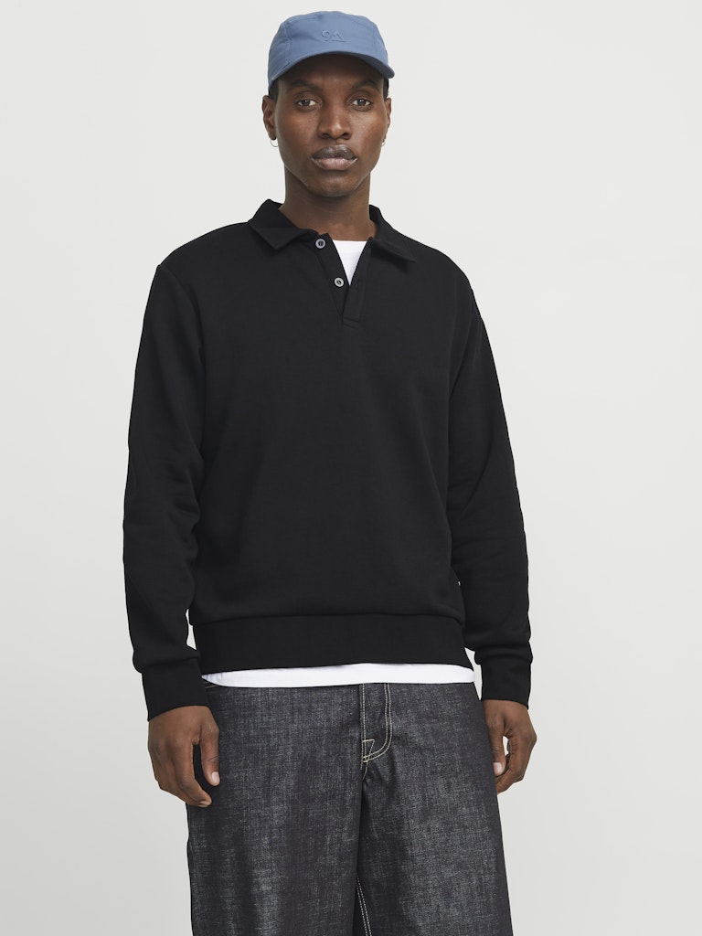 Jjebradley Sweat Polo Noos - Zwart