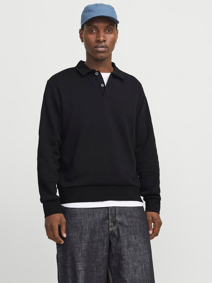 Jjebradley Sweat Polo Noos - Zwart