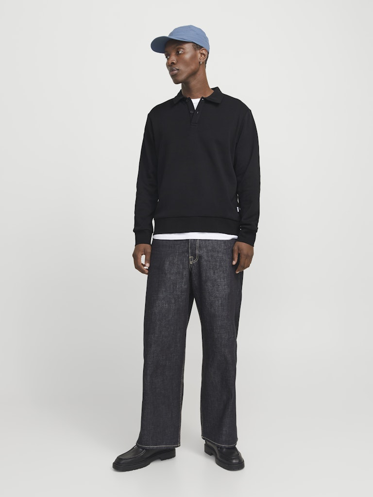 Jjebradley Sweat Polo Noos - Zwart