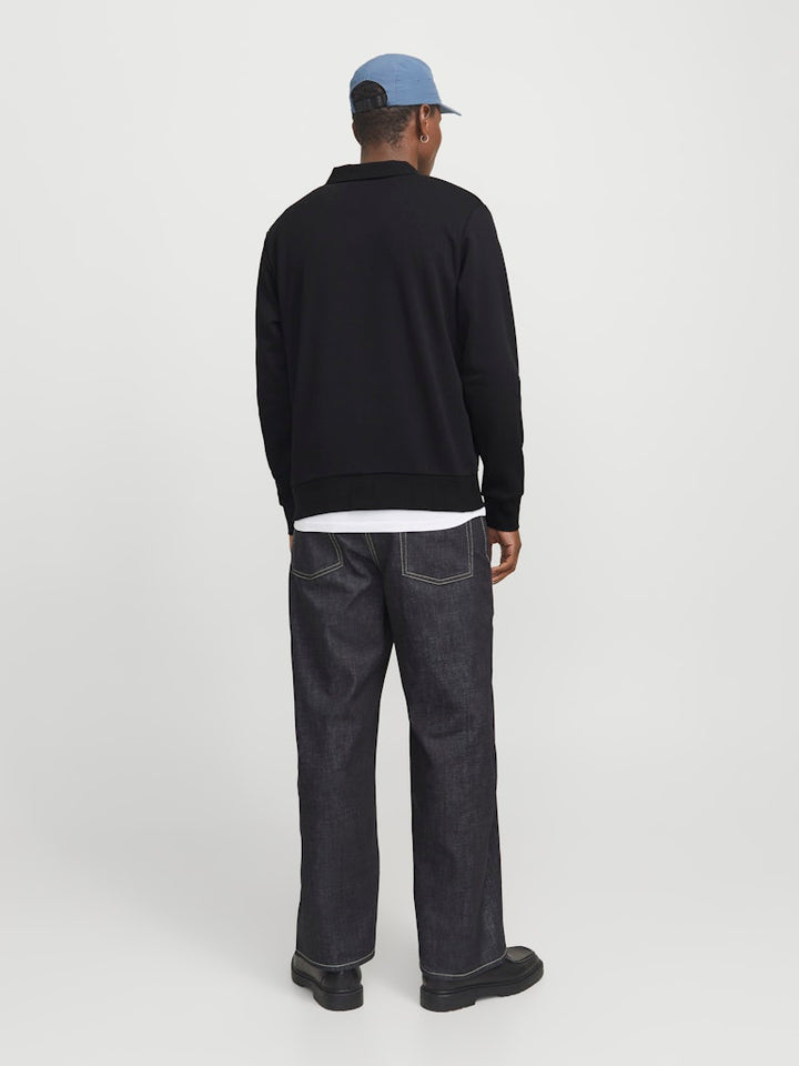 Jjebradley Sweat Polo Noos - Zwart