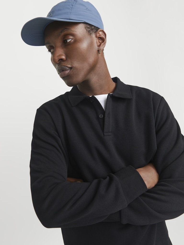 Jjebradley Sweat Polo Noos - Zwart