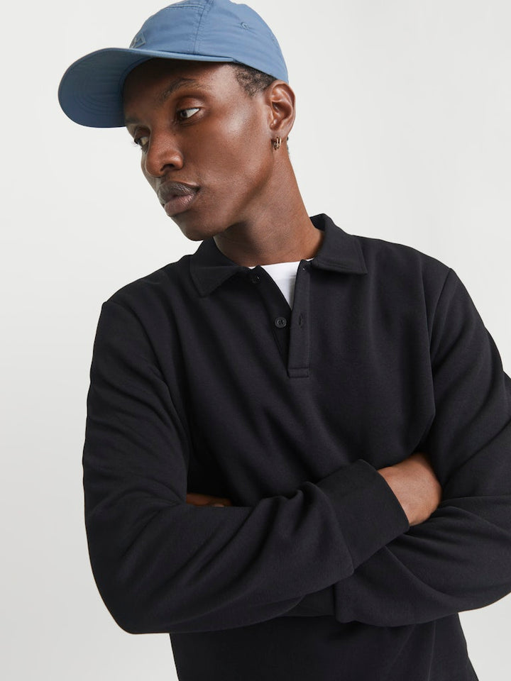 Jjebradley Sweat Polo Noos - Zwart