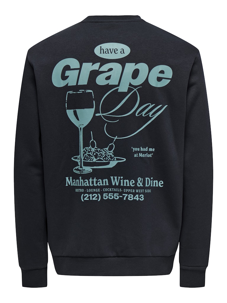 Onsalfresco Reg Crew Neck - Zwart