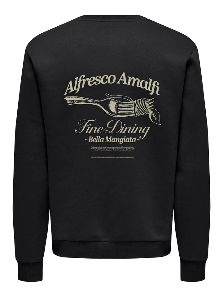 Onsalfresco Reg Crew Neck - Zwart