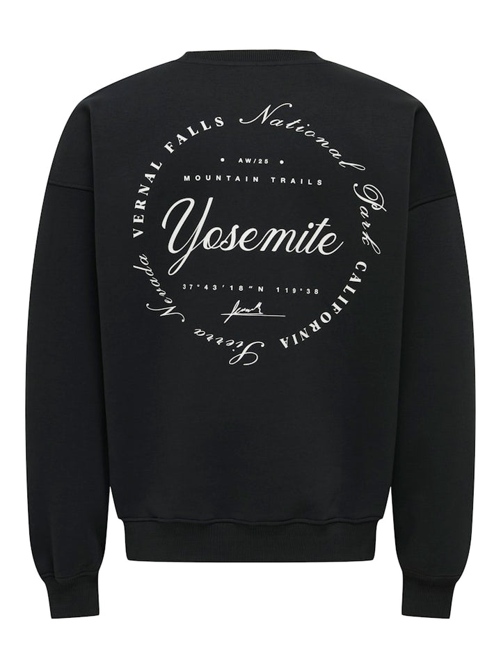 Onsceres Ski Ls Reg Crew Swe Cs - Zwart