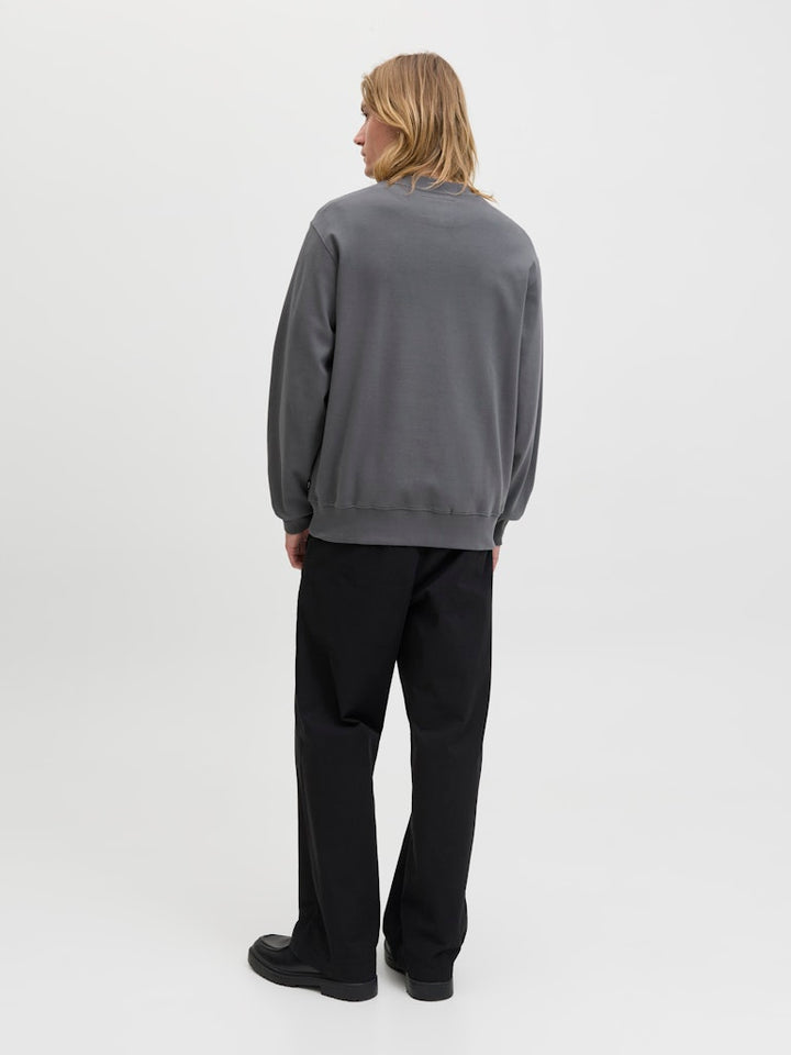 Jprblachad Branding Sweat Crew Neck Ln - Steel