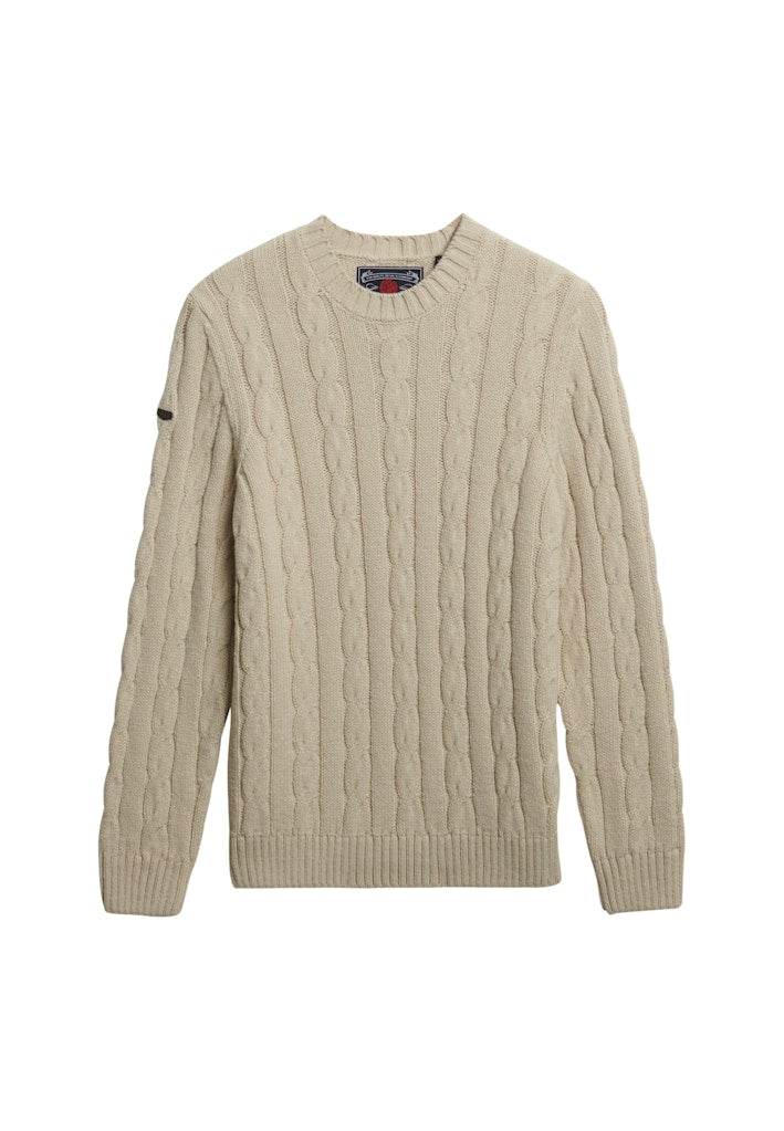 Jacob Cable Trui - Ecru