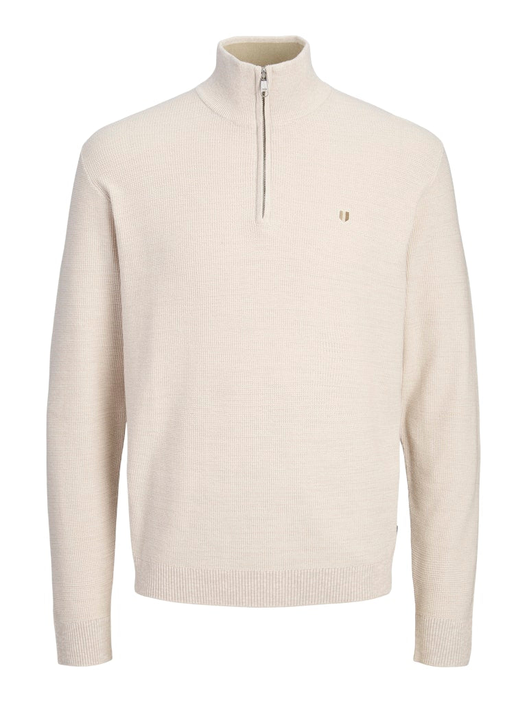 Jprblurex Knit Half Zip - Zand