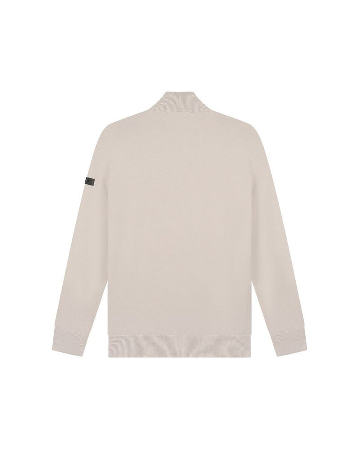 Knitted Quarter Zip - Zand