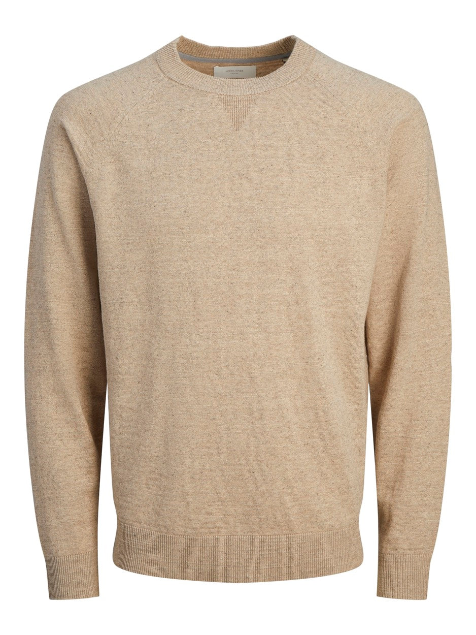 Jprccmiles Knit Crew Neck - Beige