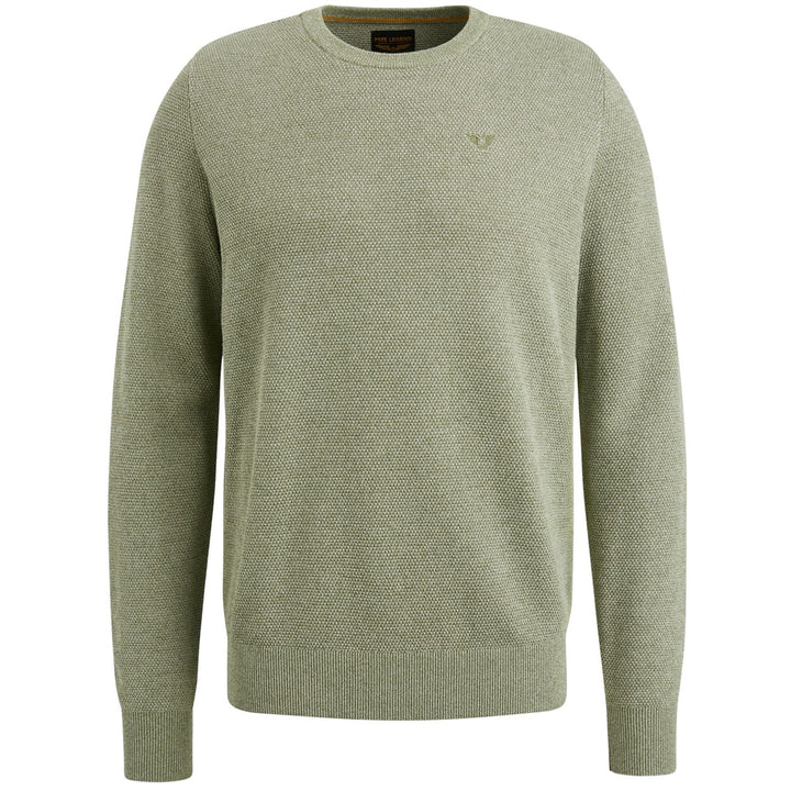 R-neck Cotton Modal - Oud Groen