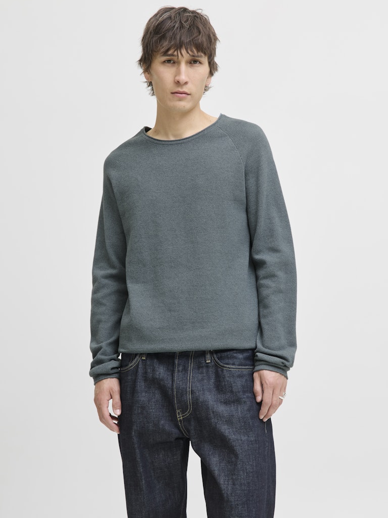 Jjehill Knit Crew Neck Noos - Oud Groen