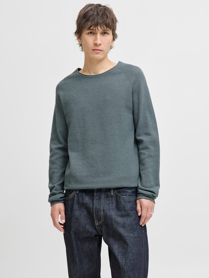 Jjehill Knit Crew Neck Noos - Oud Groen