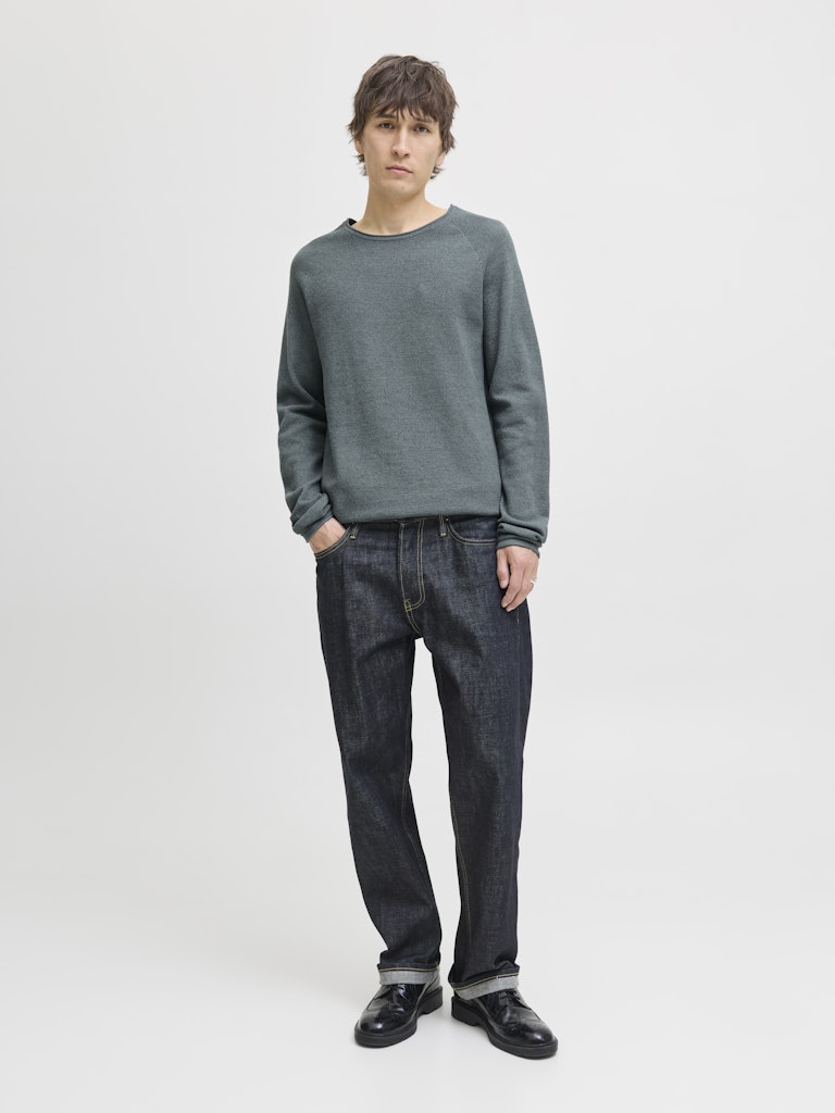 Jjehill Knit Crew Neck Noos - Oud Groen
