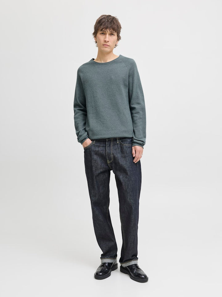 Jjehill Knit Crew Neck Noos - Oud Groen
