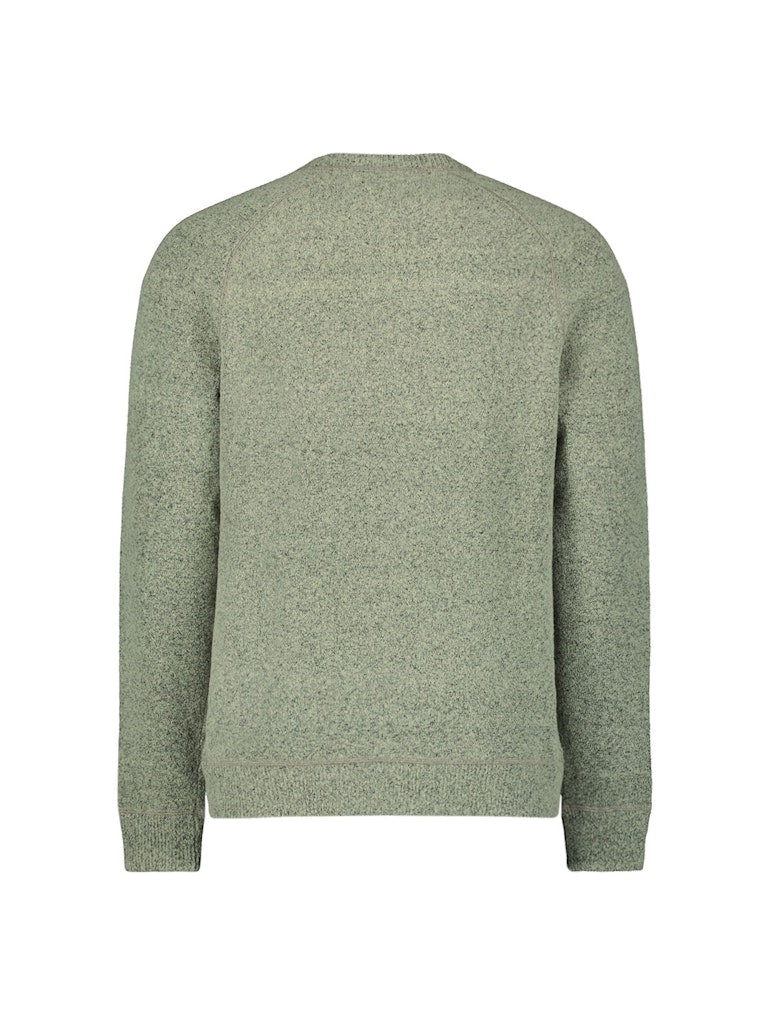 Pullover Crewneck Soft Wool Blend - Groen Dessin
