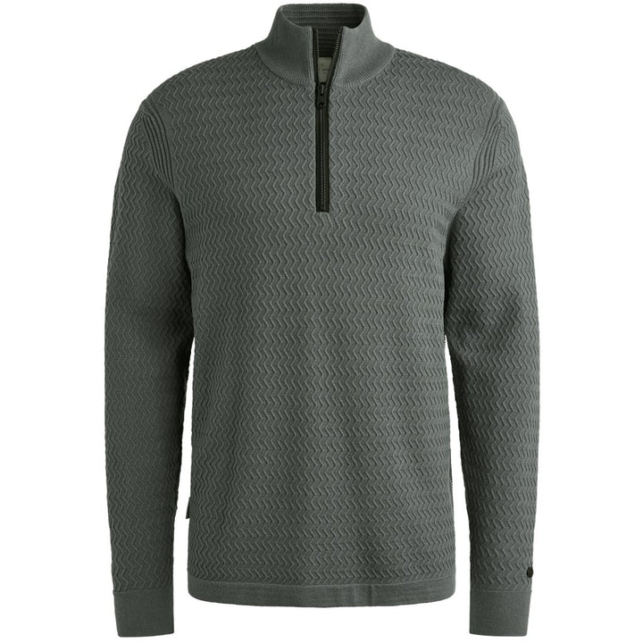 Half Zip Collar Ecovero - Rafblauw
