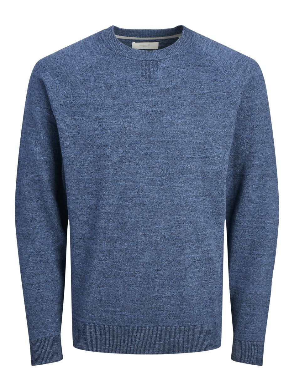 Jprccmiles Knit Crew Neck - Rafblauw
