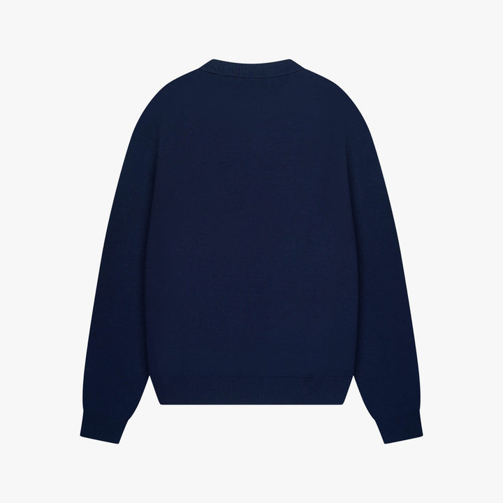 Mondrian Knitted Sweater - Navy
