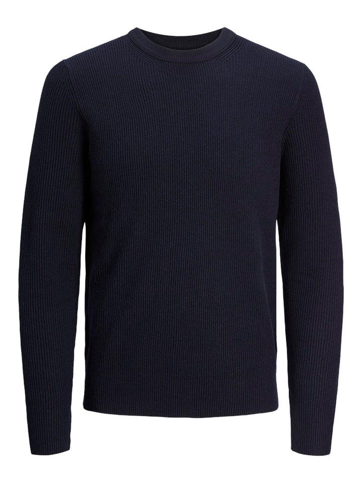 Jjeperfect Knit Crew Neck Ln - Navy