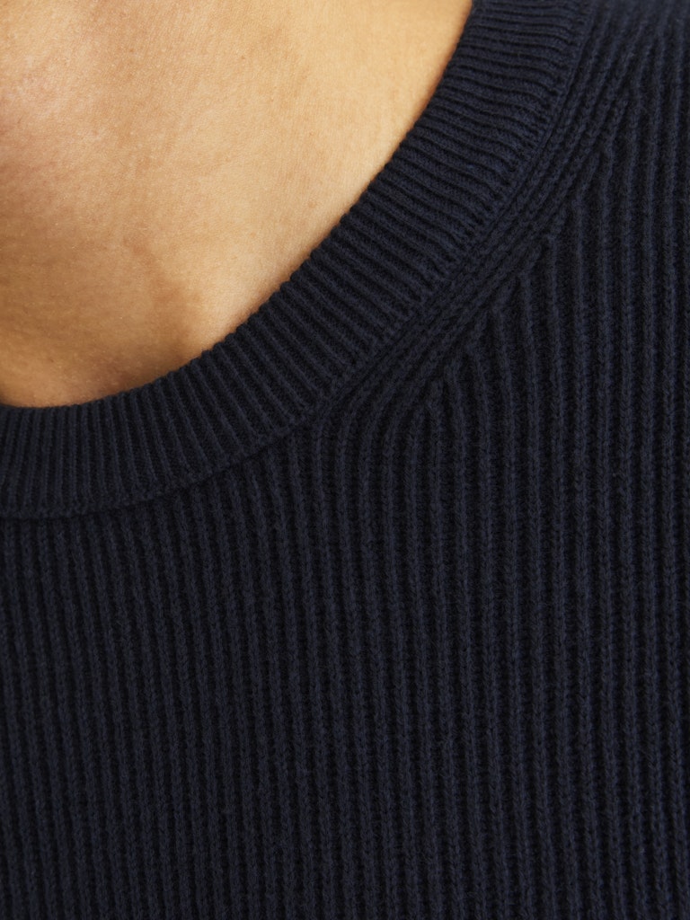Jjeperfect Knit Crew Neck Ln - Navy