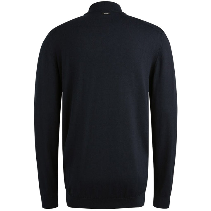 Mock Neck Cotton Modal - Navy