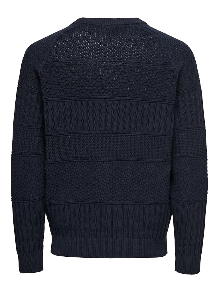 Onsalkan Reg Crew Knit - Navy