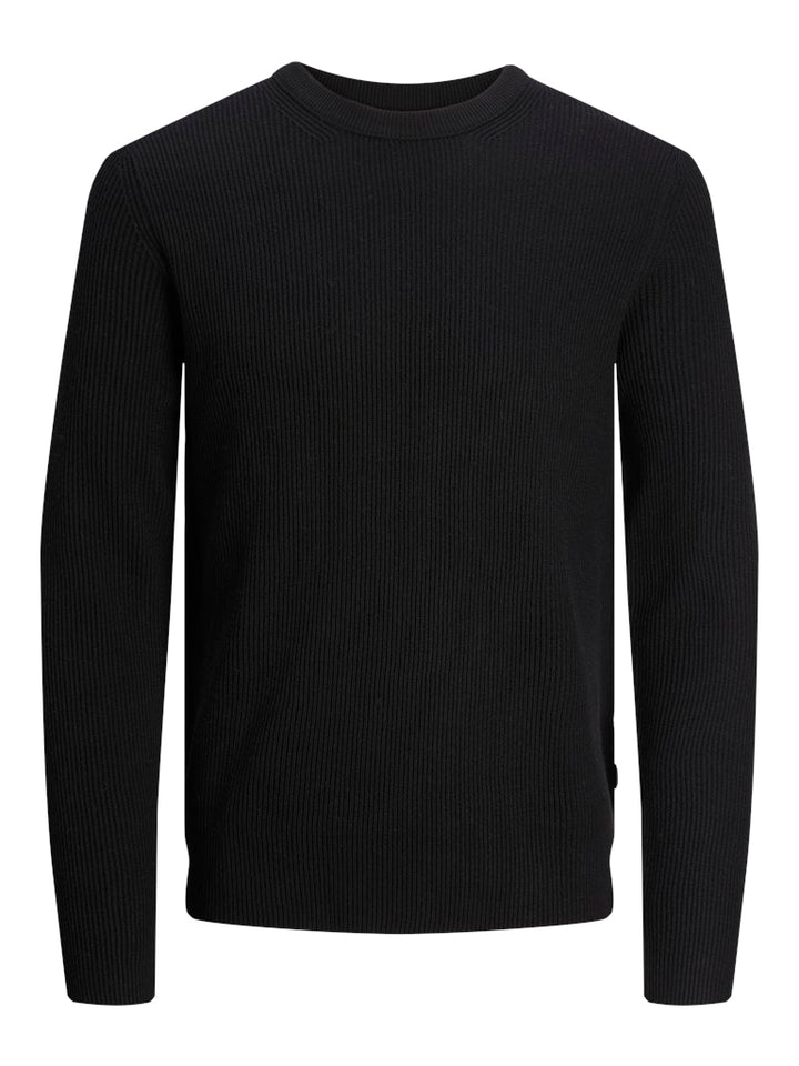 Jjeperfect Knit Crew Neck Ln - Zwart