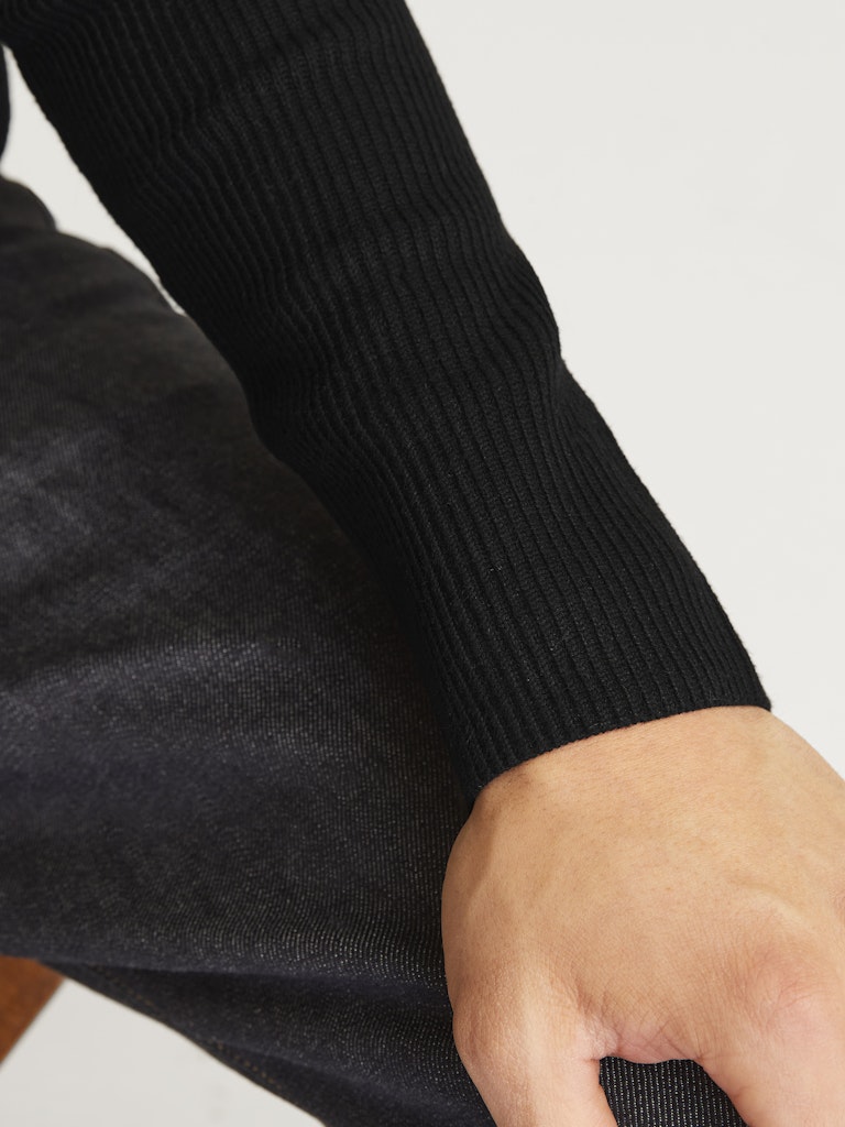Jjeperfect Knit Crew Neck Ln - Zwart