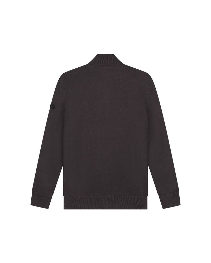 Knitted Quarter Zip - Zwart