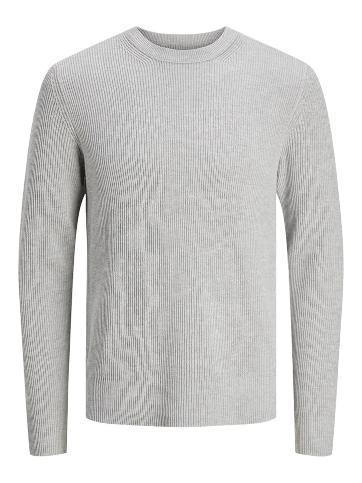 Jjeperfect Knit Crew Neck Ln - Lichtgrijs
