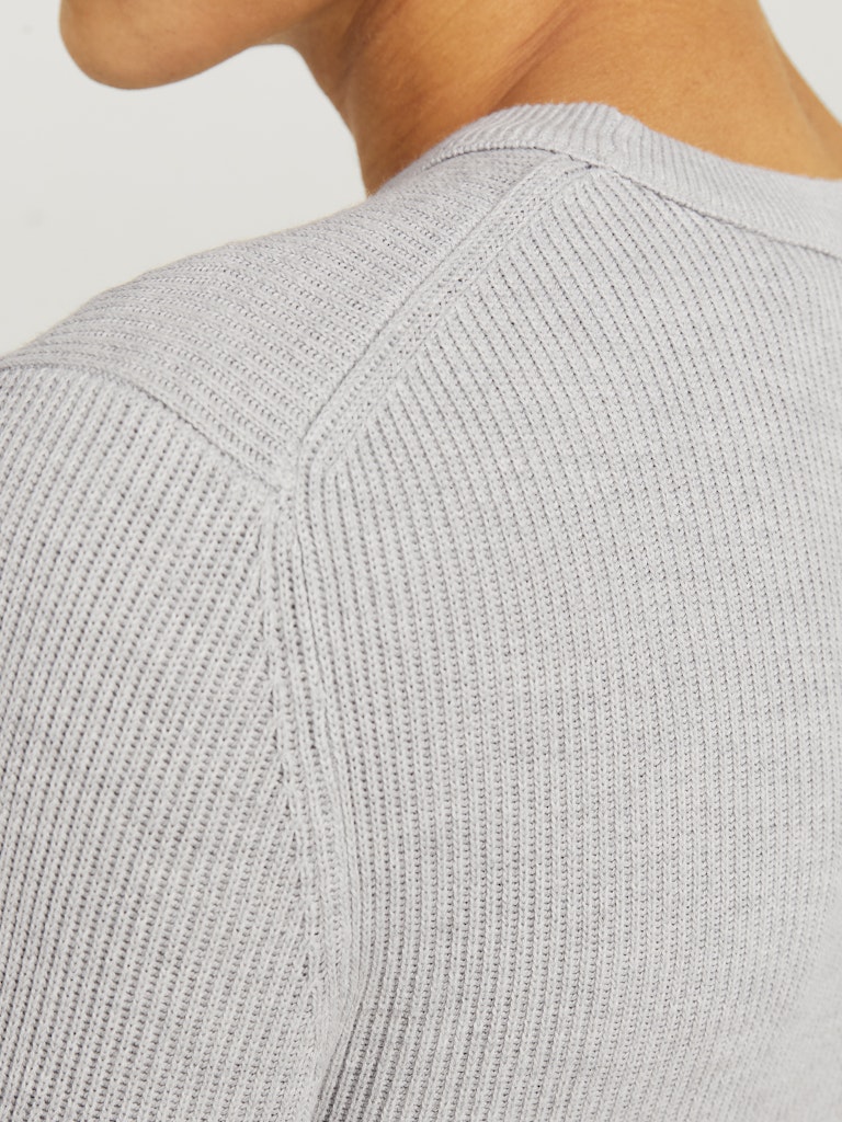 Jjeperfect Knit Crew Neck Ln - Lichtgrijs