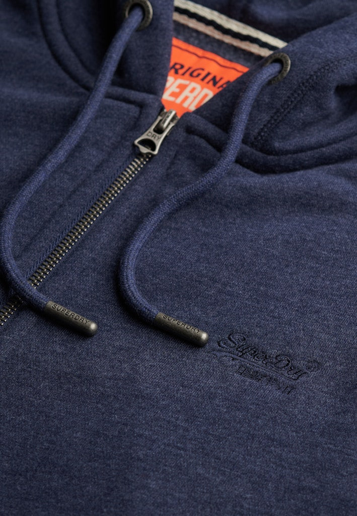 Vest Hoodie Zip - Navy