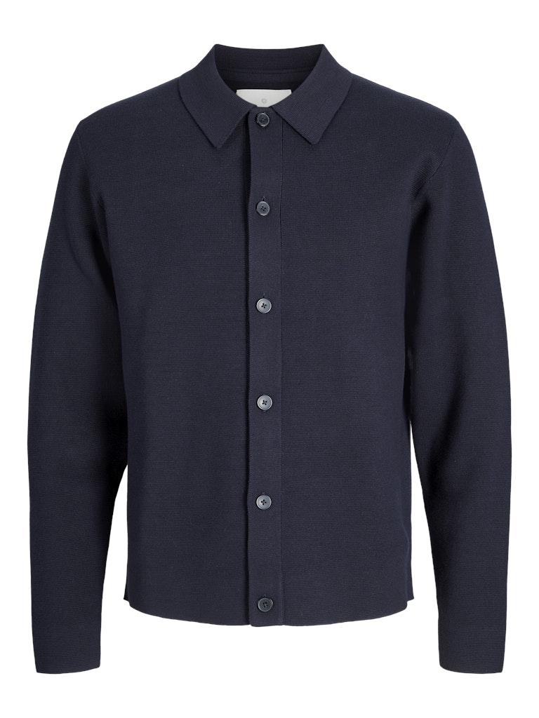 Jprccmilano Spring Knit Cardigan Sn - Navy