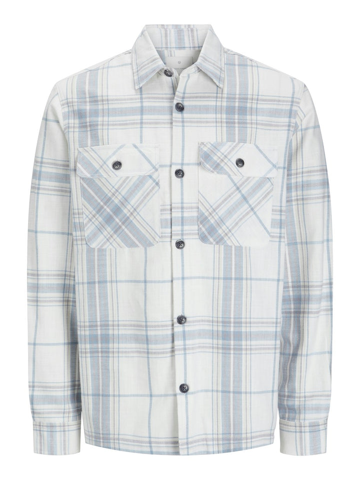Jprccraymond Spring Check Overshirt - Blauw Dessin