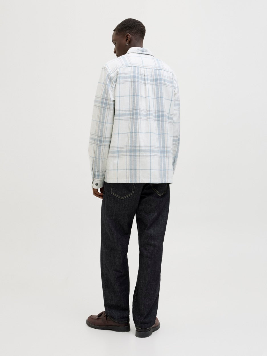 Jprccraymond Spring Check Overshirt - Blauw Dessin
