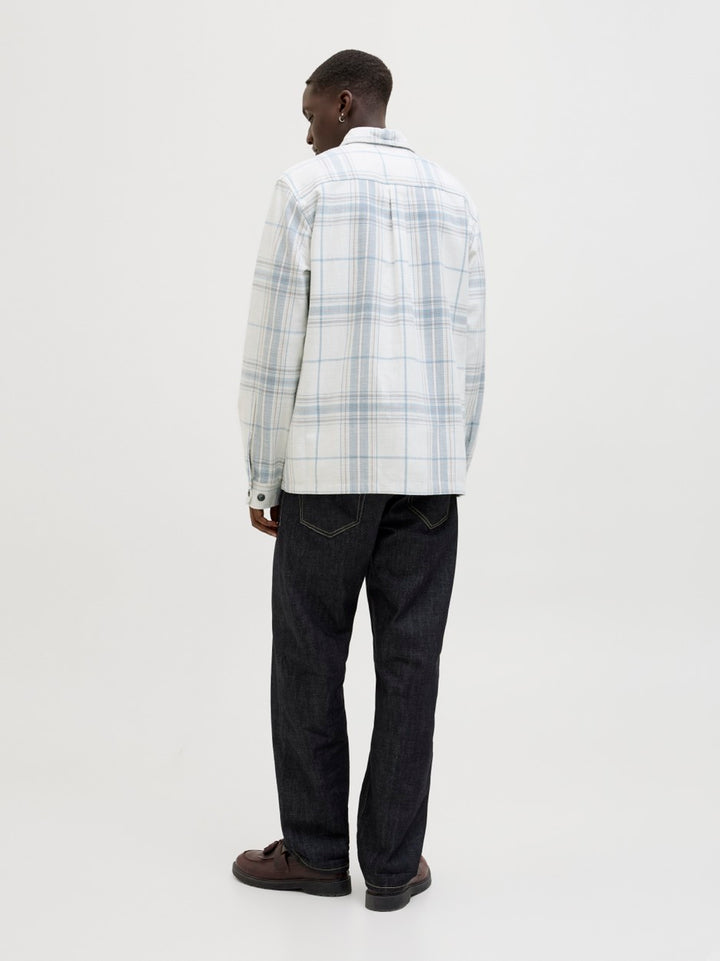 Jprccraymond Spring Check Overshirt - Blauw Dessin
