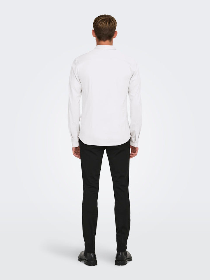 Onsrobin B/u Ls Stretch Shirt Noos Frml - Wit