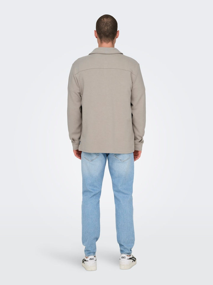 Onsnewkodyl Overshirt Sweat Noos - Zand