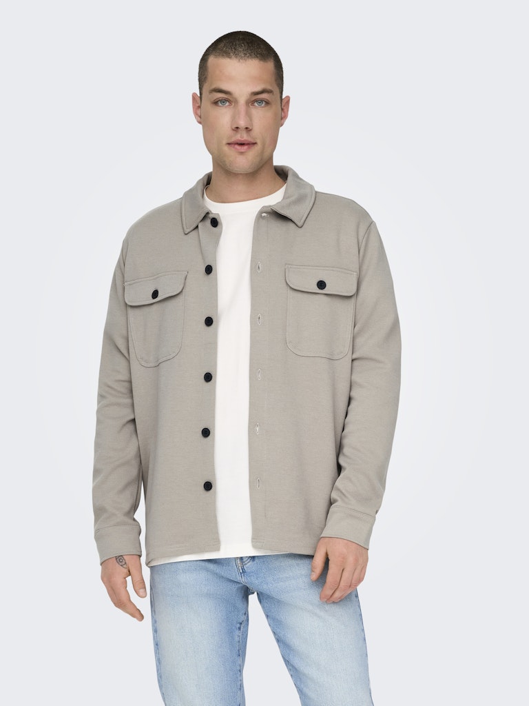 Onsnewkodyl Overshirt Sweat Noos - Zand