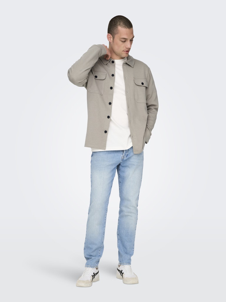 Onsnewkodyl Overshirt Sweat Noos - Zand