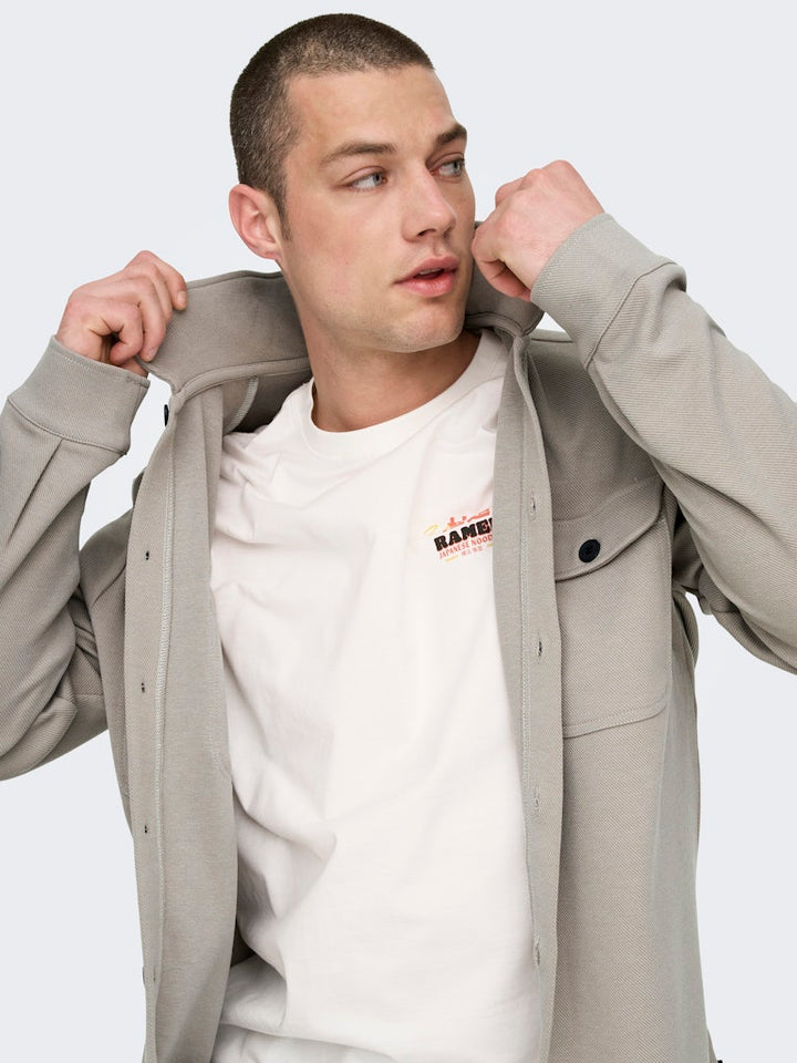 Onsnewkodyl Overshirt Sweat Noos - Zand