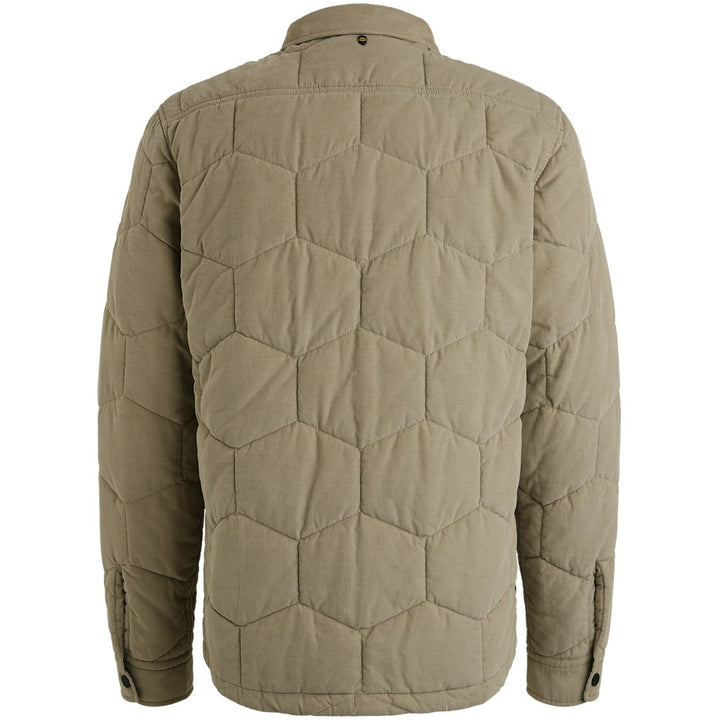 Long Sleeve Shirt Quilted Corduroy - Zand