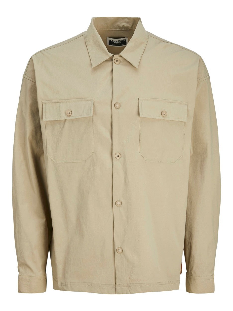 Jcooutdoor Overshirt Ls Sn - Beige